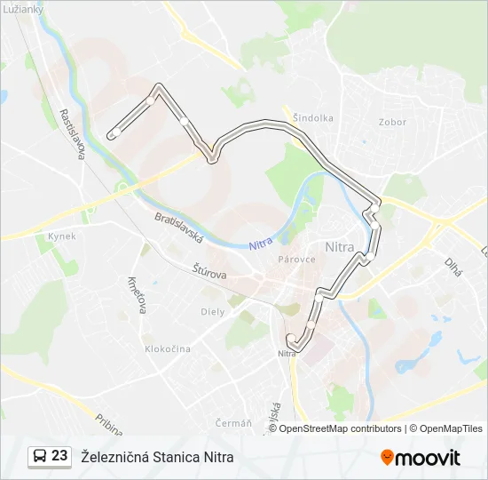 23 Bus Line Map