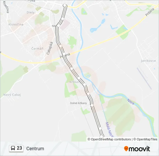 23 Bus Line Map