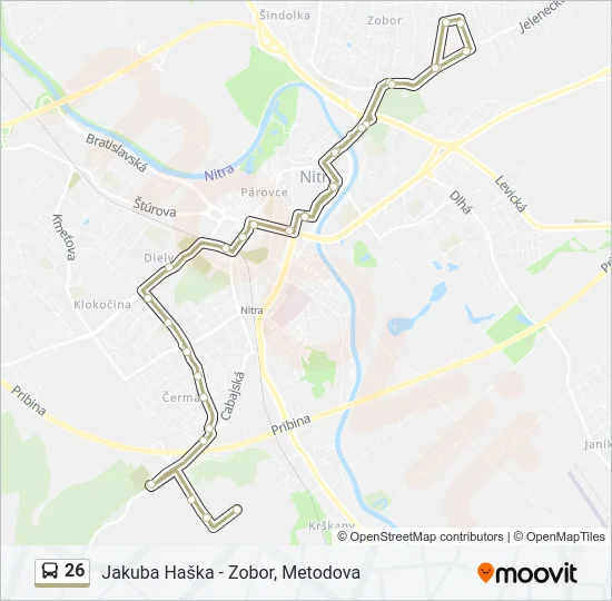 26 Bus Line Map