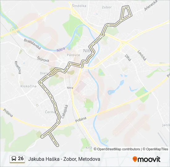 26 Bus Line Map