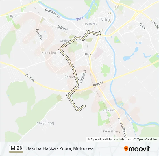 26 Bus Line Map