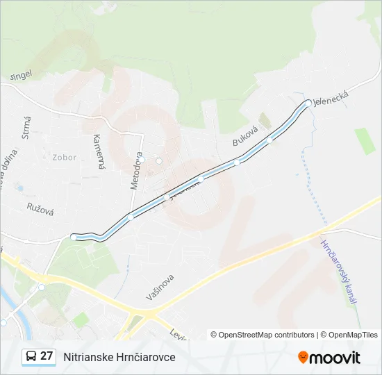 27 Bus Line Map