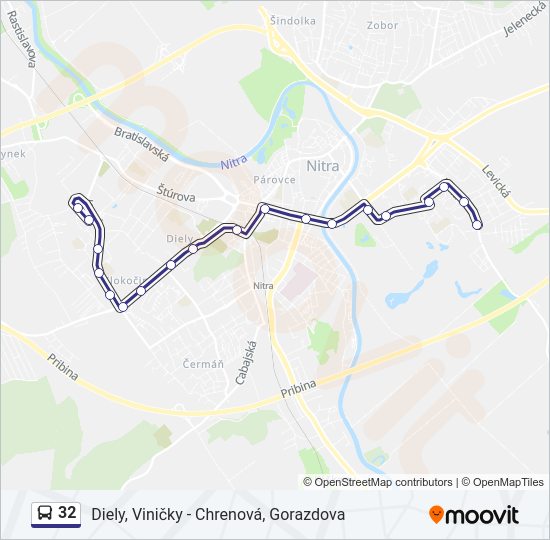 32 bus Line Map