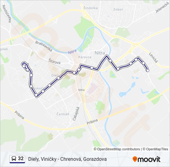 32 bus Line Map