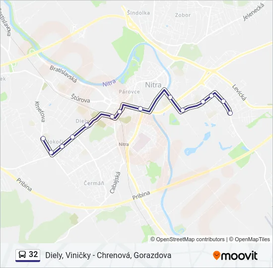 32 Bus Line Map