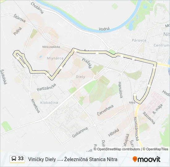 33 Bus Line Map