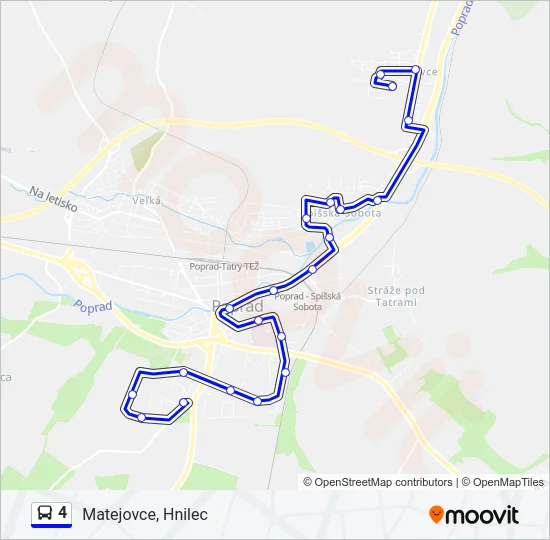 4 Bus Line Map