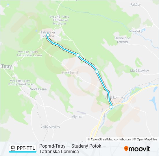 PPT-TTL train Line Map