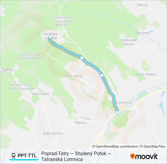 PPT-TTL train Line Map