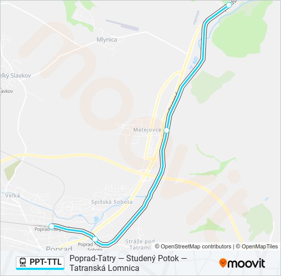 PPT-TTL train Line Map