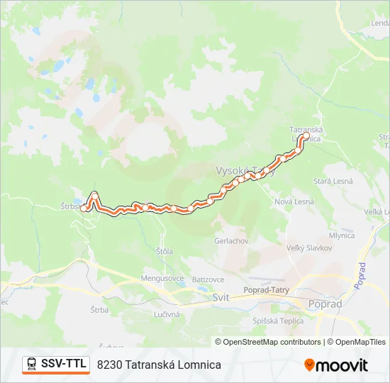 SSV-TTL Train Line Map