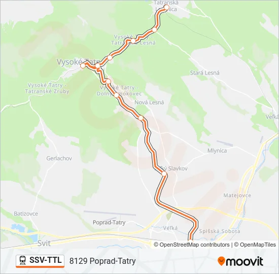 SSV-TTL Train Line Map