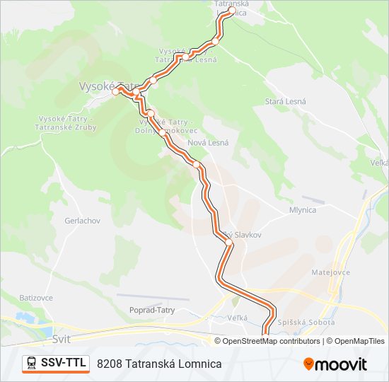 SSV-TTL train Line Map