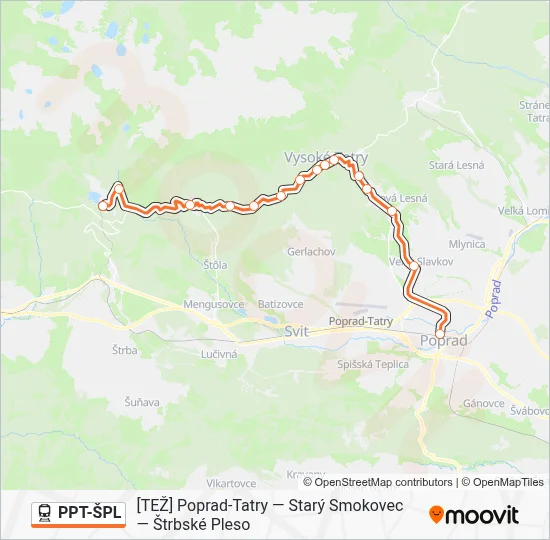 PPTŠPL Route: Schedules, Stops & Maps - 8109 Poprad-Tatry (Updated)