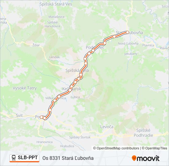 SLB-PPT train Line Map