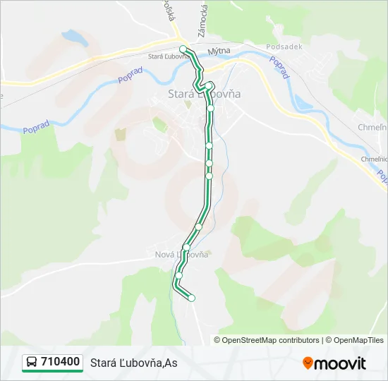 710400 Bus Line Map