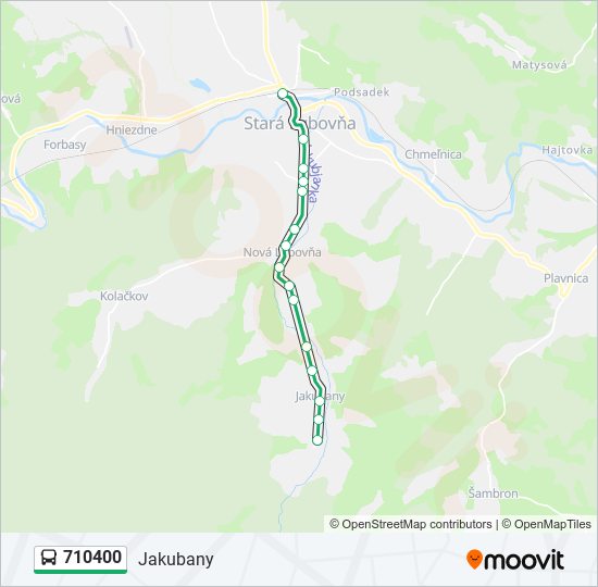 710400 bus Line Map