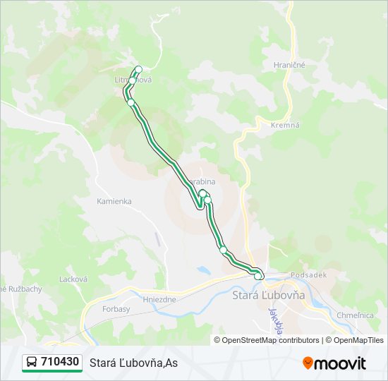 710430 bus Line Map