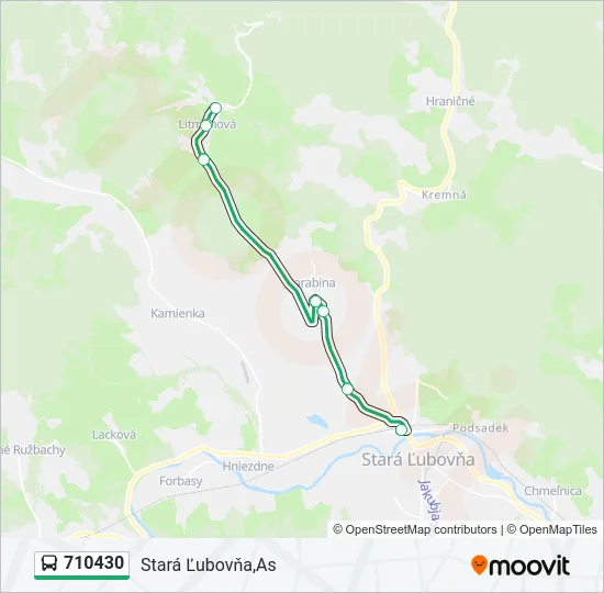 710430 Bus Line Map