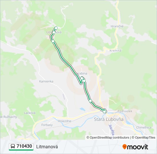 710430 bus Line Map