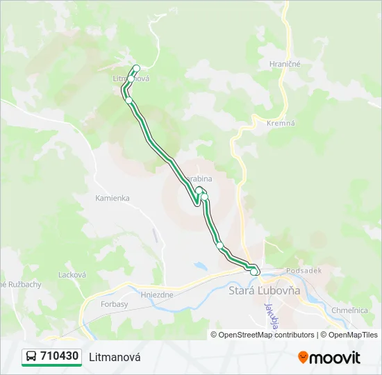 710430 Bus Line Map