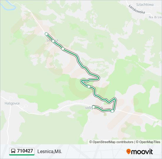 710427 bus Line Map