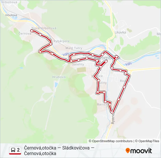 2 Bus Line Map