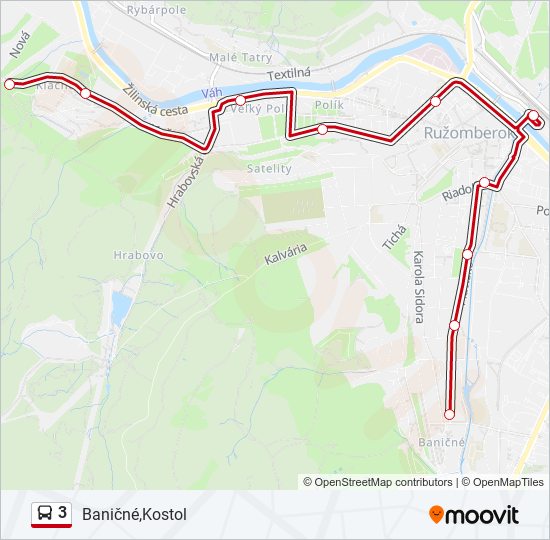 3 bus Line Map