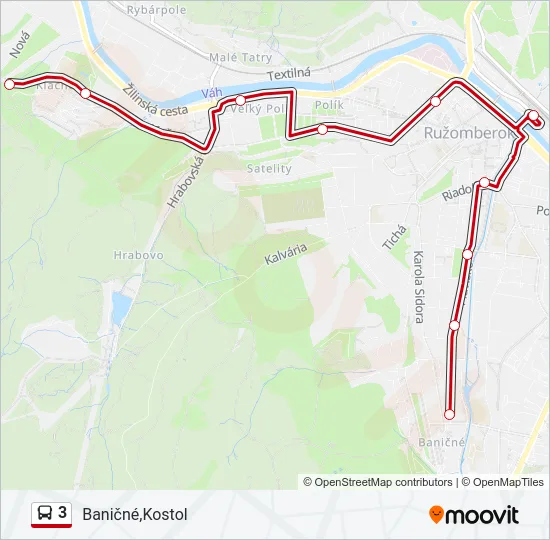 3 Bus Line Map
