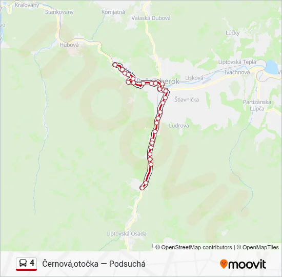 4 Bus Line Map