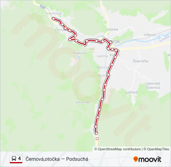 4 Bus Line Map