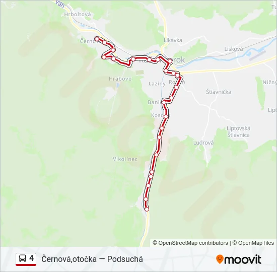 4 Bus Line Map