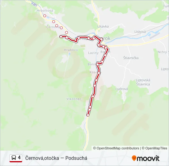 4 Bus Line Map