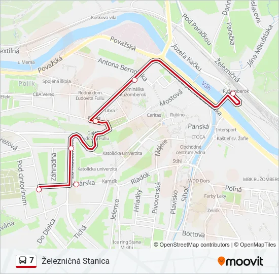 7 Bus Line Map