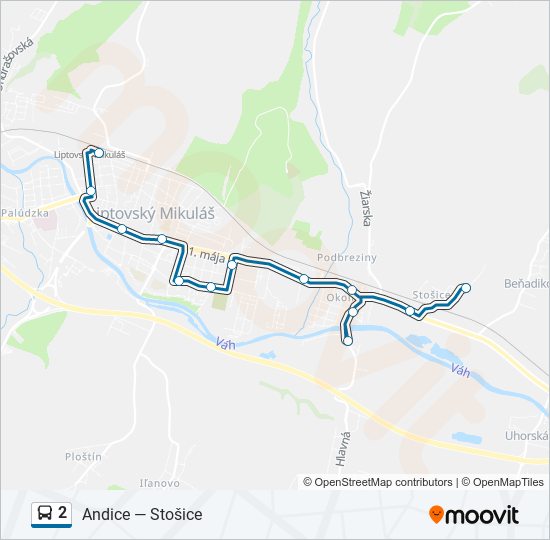 2 bus Line Map