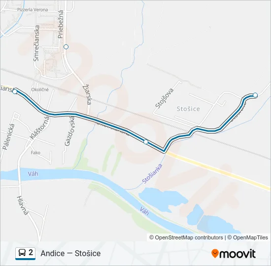 2 Bus Line Map