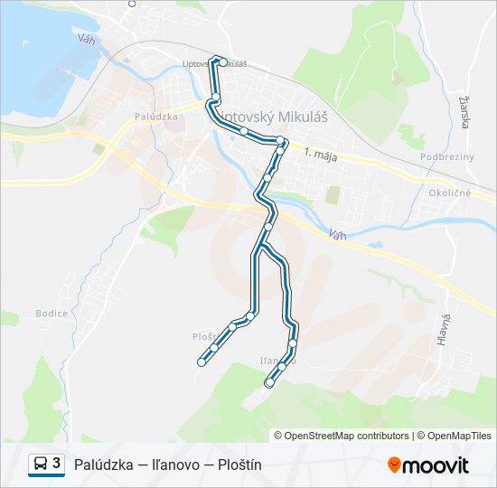 3 bus Line Map