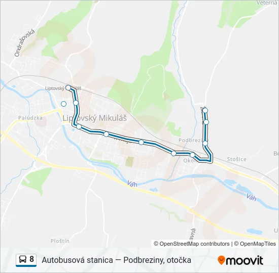 8 Bus Line Map
