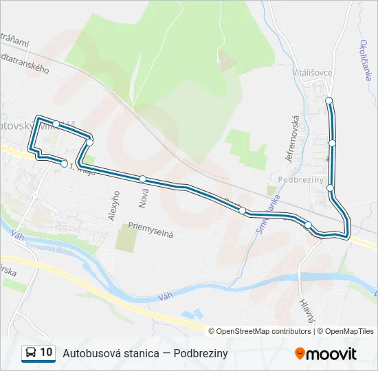 10 Bus Line Map