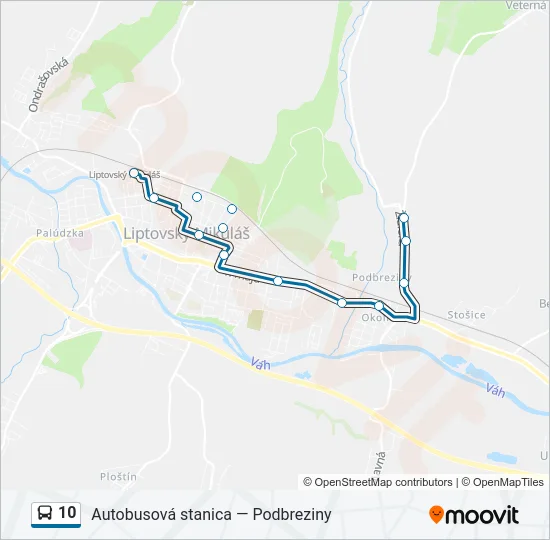10 Bus Line Map