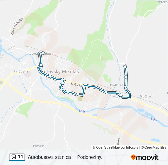 11 Bus Line Map