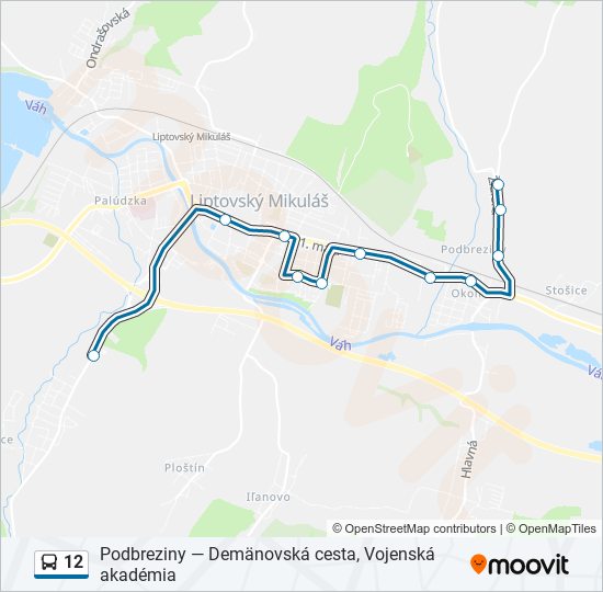 12 bus Line Map