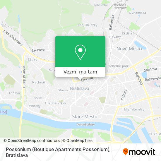 Possonium (Boutique Apartments Possonium) mapa