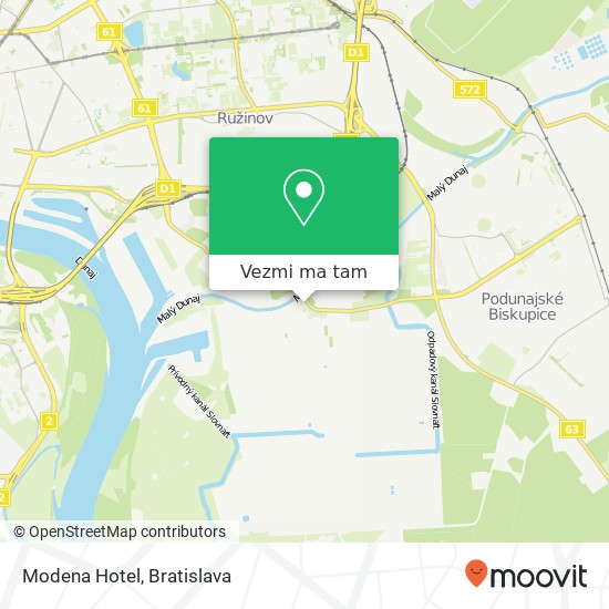 Modena Hotel mapa