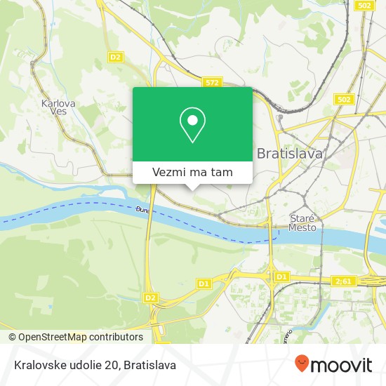 Kralovske udolie 20 mapa