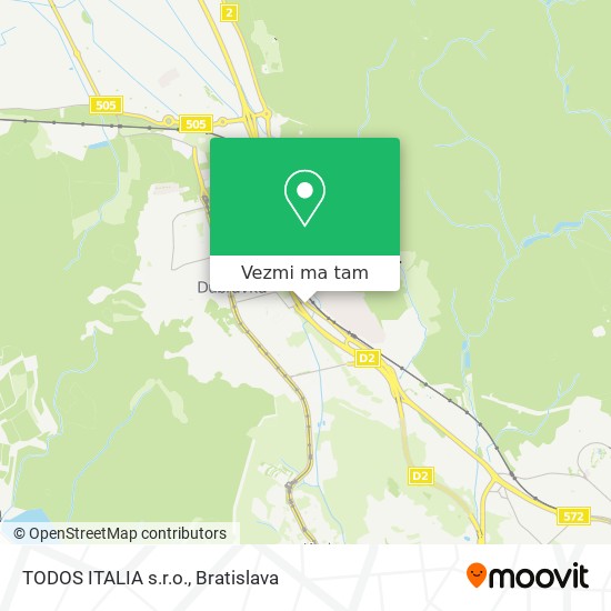 TODOS ITALIA s.r.o. mapa
