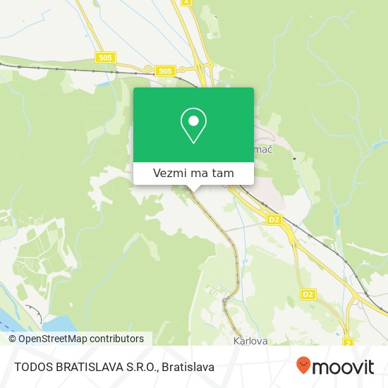 TODOS BRATISLAVA S.R.O. mapa