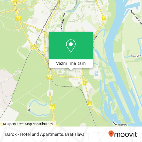 Barok - Hotel and Apartments mapa