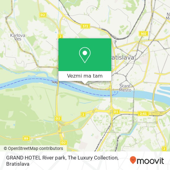 GRAND HOTEL River park, The Luxury Collection mapa