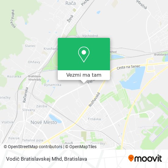 Vodič Bratislavskej Mhd mapa